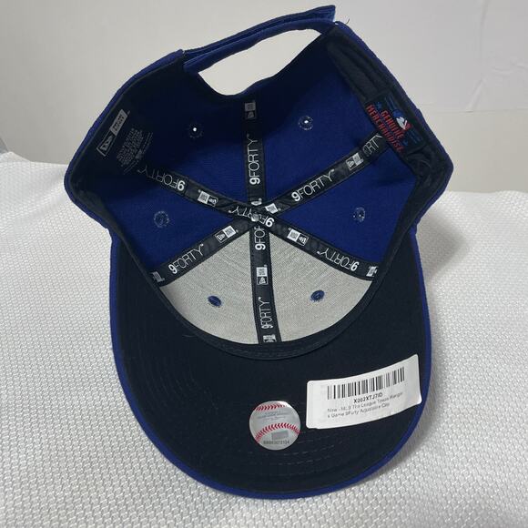 Texas Rangers Baseball Hat MLB Men's Adjustable New Era 9Forty Neo Blue Red NWT - Picture 5 of 6
